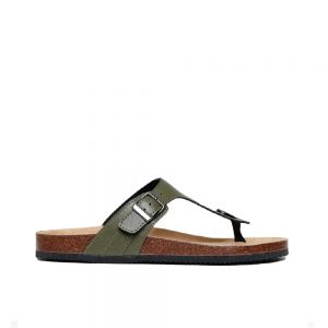 MULES THREADBARE ALEXANDRIA HOMME CUIR KHAKI