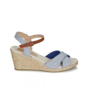 SANDALES ANDRÉ FEMME PAULETTA TEXTILE BLEU