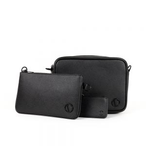 SACOCHE DE LUXE VO7 HOMME CUIR 3 PIÉCES