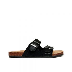 MULES THREADBARE ATTICUS HOMME CUIR NOIR