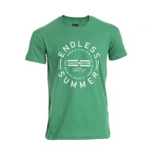 T-SHIRT HOMME DEPART VERT 100% COTON