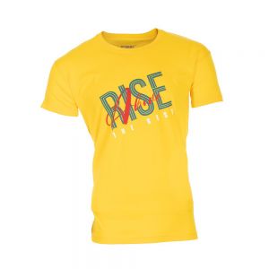 T-SHIRT HOMME DEPART  JAUNE 100% COTON