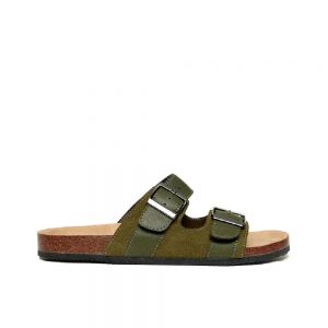 MULES THREADBARE ATTICUS HOMME CUIR KHAKI