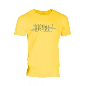 T-SHIRT HOMME DEPART  JAUNE 100% COTON