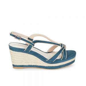 SANDALES ANDRÉ FEMME TEMPO BLEU