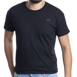T-SHIRT HOMME DEPART  NOIR 100% COTON SIMPLE 