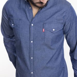 CHEMISE DENIM HOMME DEPART NAVY