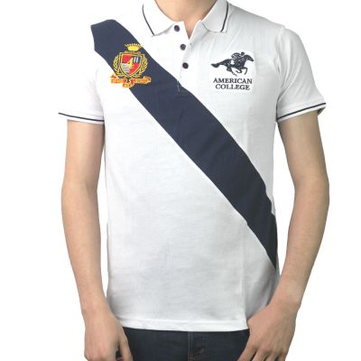 POLO AMERICAN COLLEGE BLANC